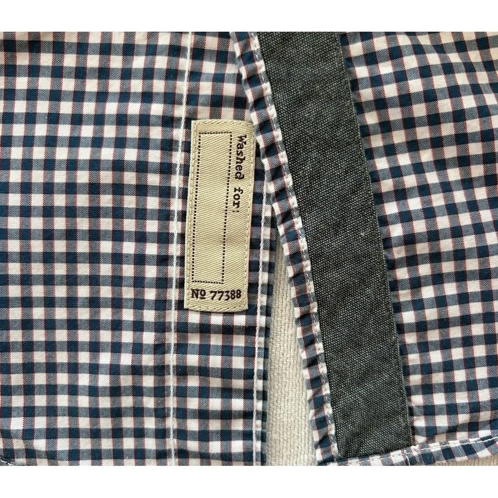 J. Crew Classic Gingham‎ Button Down Shirt Men's XS Long Sleeve Cotton Preppy